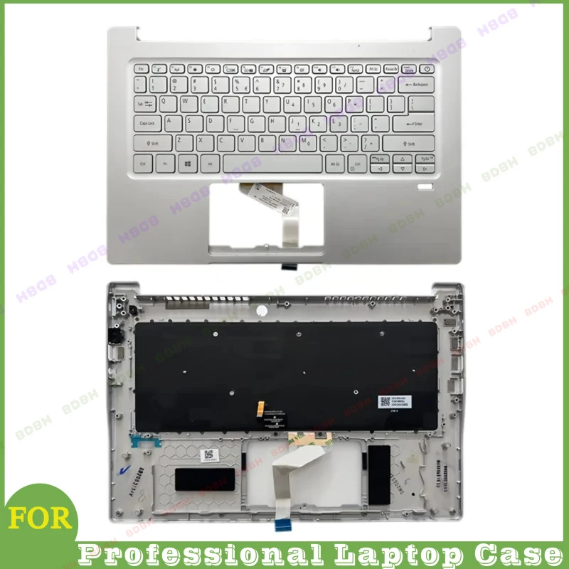 BDBH@ New Silvery ABD Shell For ACER Swift3 SF314-59 SF314-42 N19C4 LCD Back Cover Bezel Keyboard Bottom Cover Replacement Parts