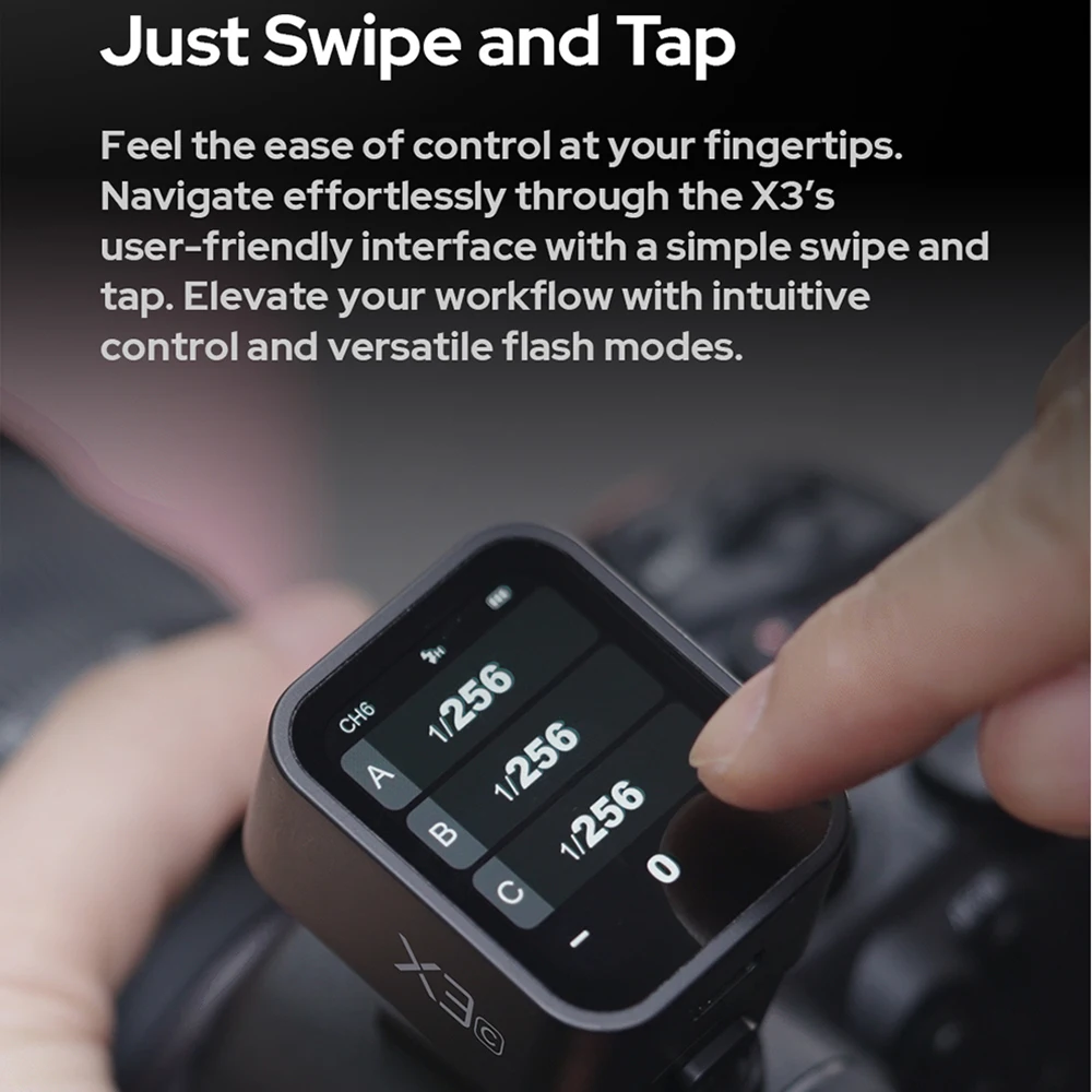 Godox X3 сенсорный экран быстрой зарядки 2,4G TTL беспроводной триггер вспышки HSS передатчик для Canon Nikon Sony Olympus Fujifilm Camera