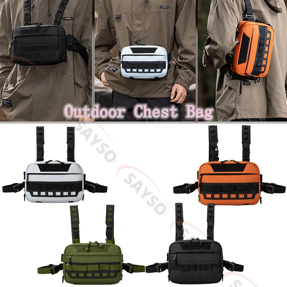 

Многофункциональный тактический жилет унисекс нагрудная сумка модная мужская уличная одежда в стиле хип-хоп нагрудные сумки водонепроницаемый оксфордский спортивный рюкзак