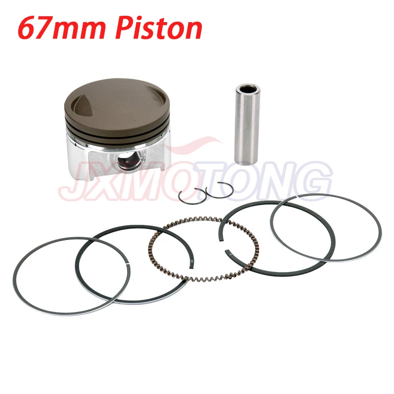 Motorcycle 67mm Piston Pin 16mm Ring 1.2*1.2*2.5mm Set Kit Assembly For Zongshen CG250 CG 250 Egine Spare Parts