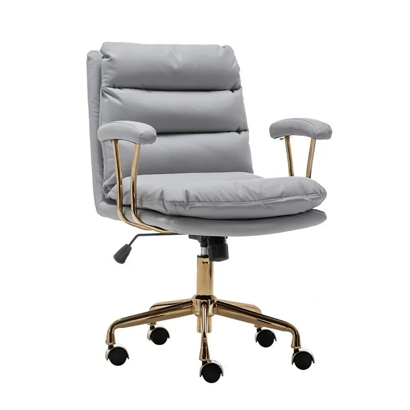 Modern Leather Executive Office Chair Ergonomic High Back Computer Desk Seat for Home Study Business Meeting Room Comfortable