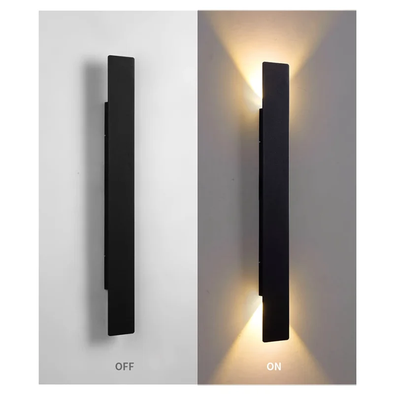 A74E-LED lámparas de pared para interiores y exteriores luces de pared arriba y abajo sala de estar dormitorio pared Scorce accesorios de iluminación de pared impermeables