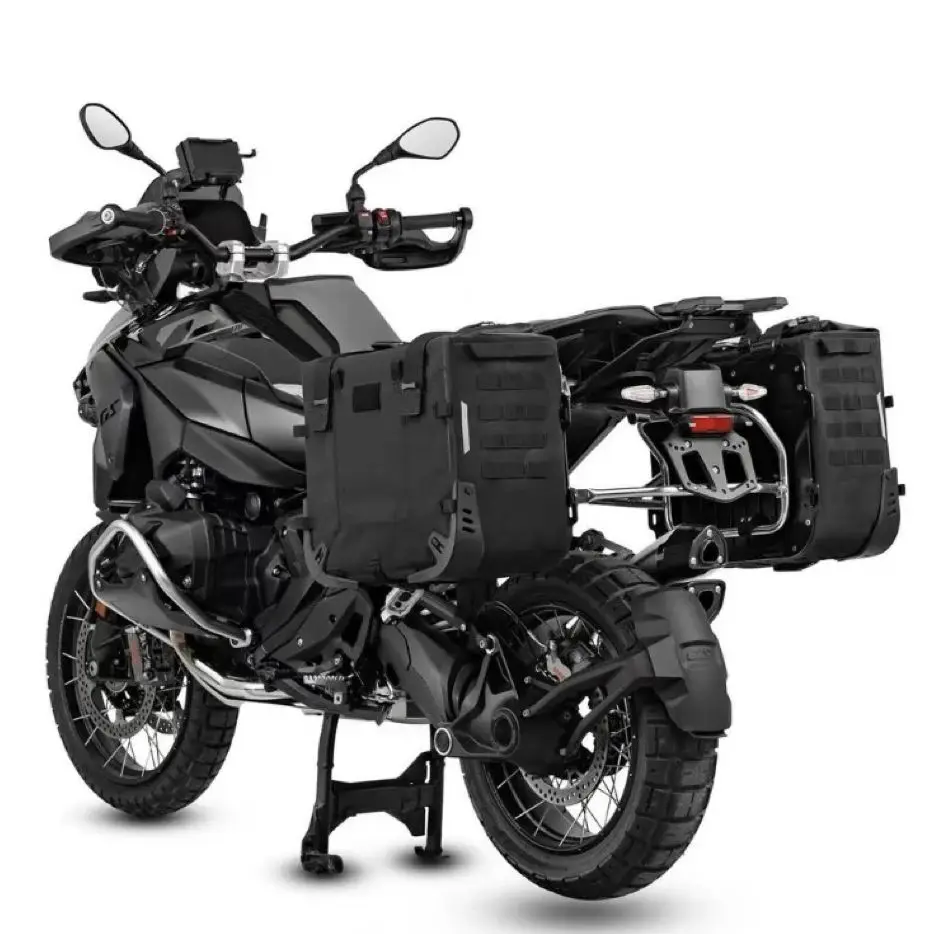 FOR BMW R1200GS/ADV  motobags motorcycle Black Knight Side Box Side Bag motor bags motorcycle Bag