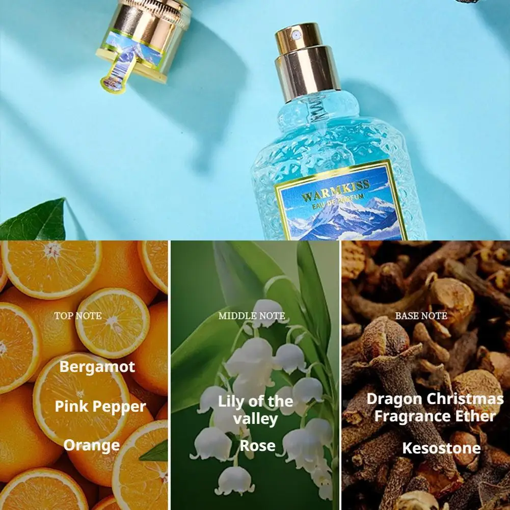 عطر WARMKISS Eau de، عطر يدوم طويلاً للنساء والرجال، رائحة يومية طازجة، عطر متخصص