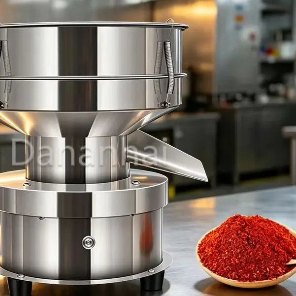 Powder Filter Vibratory Machine, Automatic Sieving Separator, Granule Sorting Equipment For Rice Flour Processing