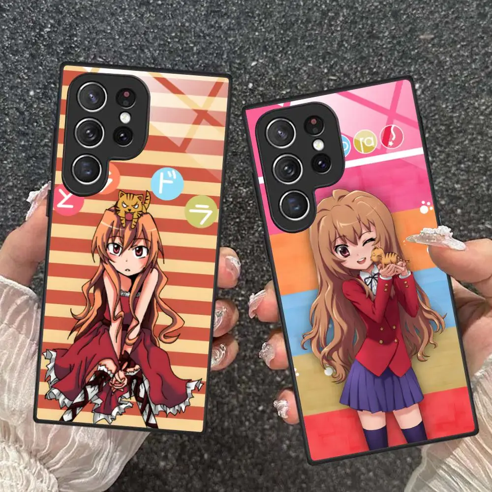 Toradora Aisaka Taiga Phone Case for Samsung Galaxy S26 S25 S24 S23 S22 S21 S20 Note20 Plus FE Ultra Glass Protective Cover