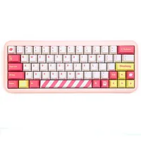 Strawberry keycaps Lemon milkshake keycaps, original height PBT material  keycap set for HI75 HI8 S99 F99 104 F87