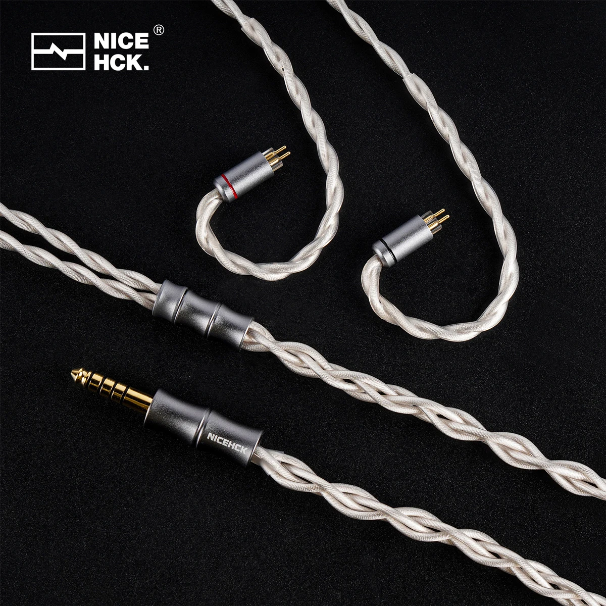 NiceHCK SnowDays 2024 Japan Akihabara Winter Potafes Memorial Project Cable 6 Materials Mixed IEM Upgrade 2Pin Wire 4.4mm Plug