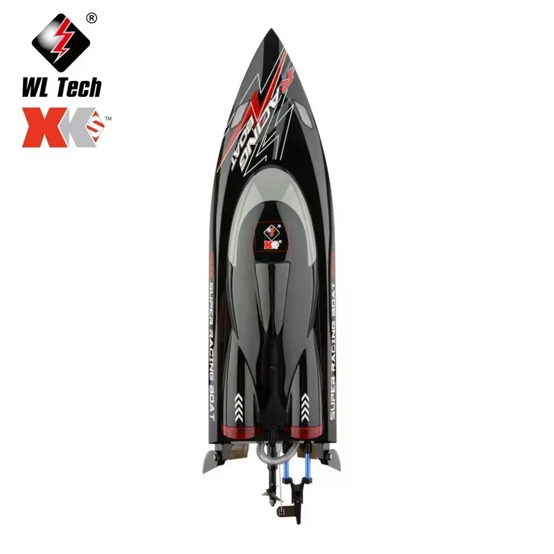 WLtoys Brushless RC Boat High Speed Racing Ship with LED Anti-Capsize Design Low Battery Alarm Remote Control Speedboat Toy