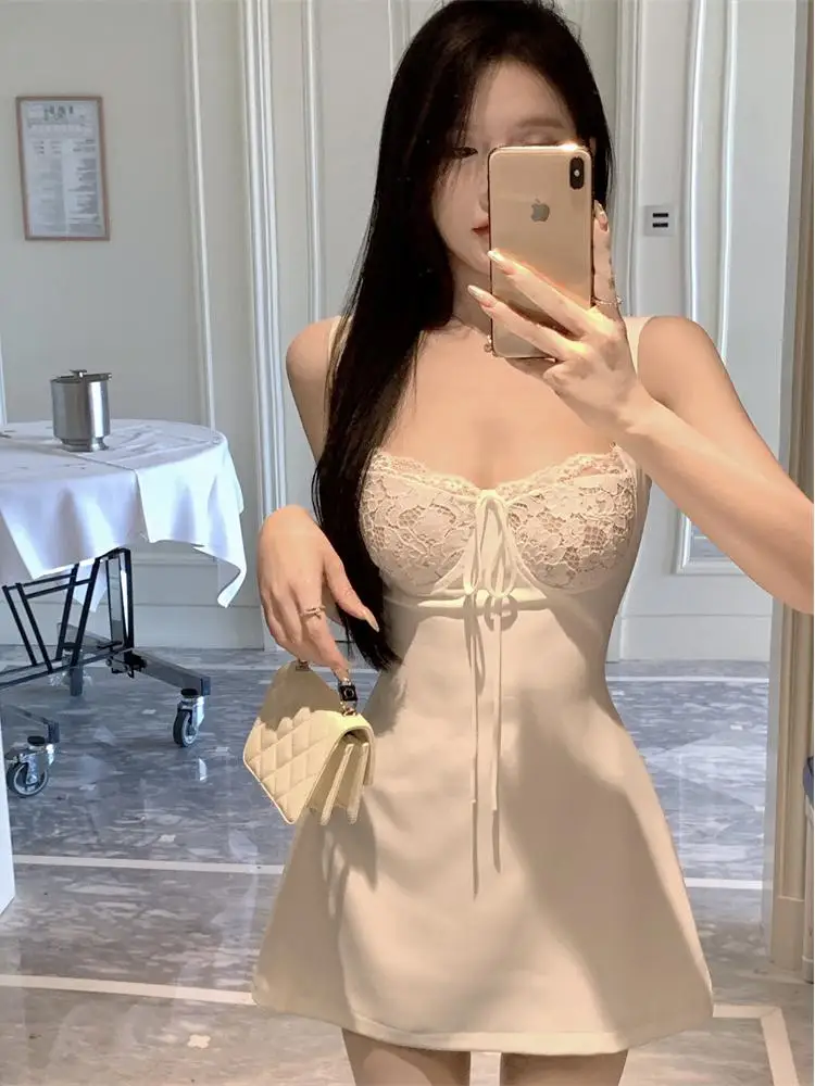 

Сексуальное милое женское платье трапециевидной формы с высокой талией на бретельках на день рождения Pure Desire или платье для женщин