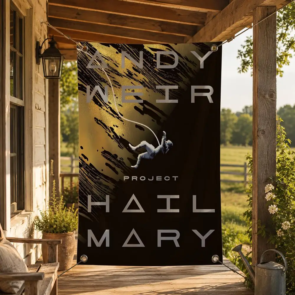 Literature Project Hail Mary Flags Decorative Flag Banner for Indoor Outdoor Wall Garden Yard Porch Patio Home Party Decor