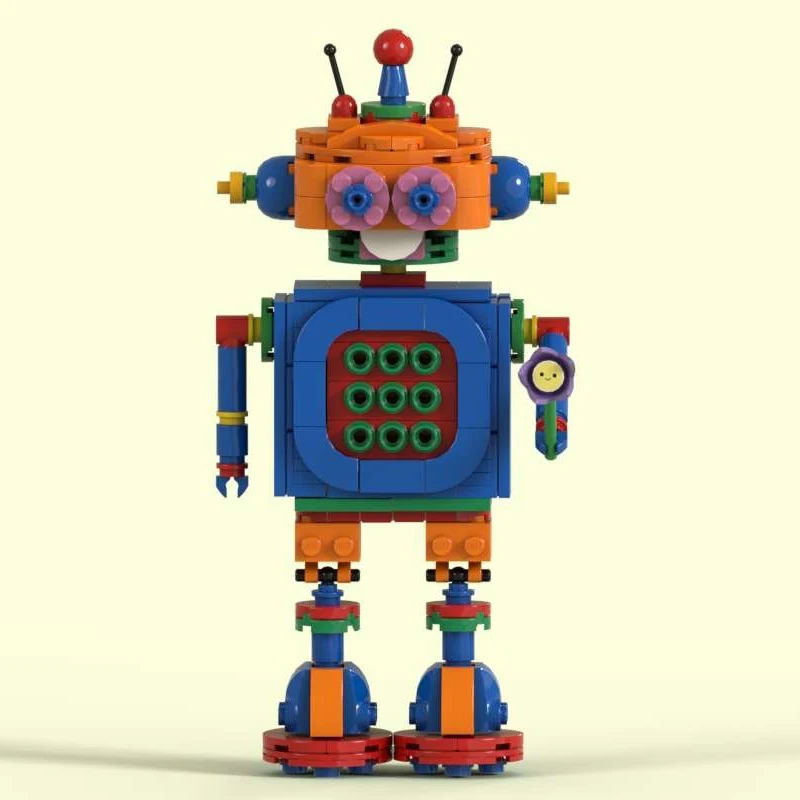 285개 MOC 베이비 로봇 블록 크리스마스 선물 독특한 수제 DIY 선물 한정판 건축 모델