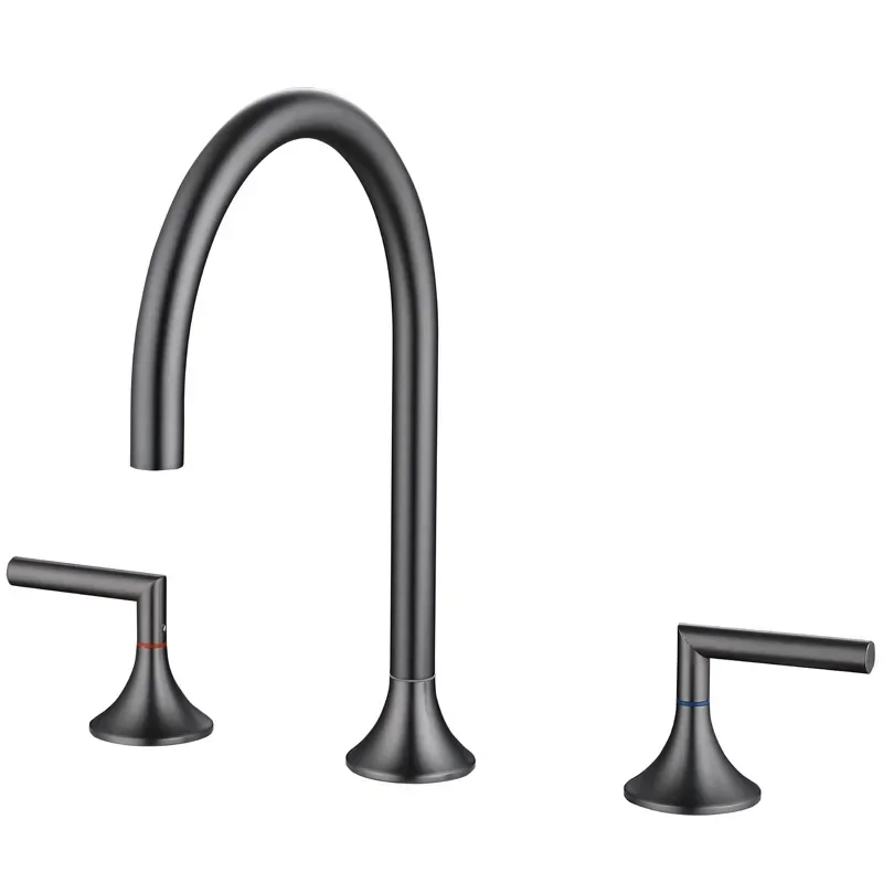All-copper split basin faucet Hotel B & B washbasin Rotatable hot and cold basin faucet FT2504