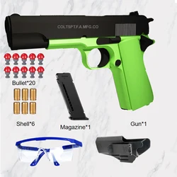 2024.  M1911 Glock Automatic Shell Soft Bullet Toy Gun Air Gunner Gun CS Shooting Weapon Boys Toy