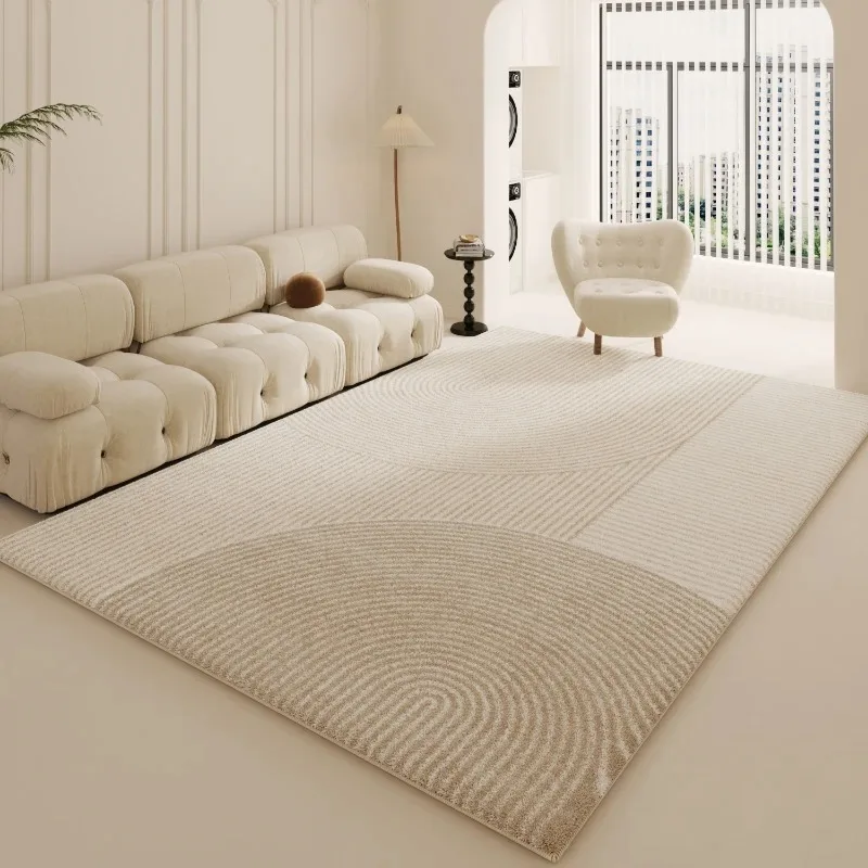 

Living Room Carpet Decorate Fashion Line Art Room Bedroom Bedside Soft Cushion Modern Simple Cloakroom Study Plush Mat Alfombra