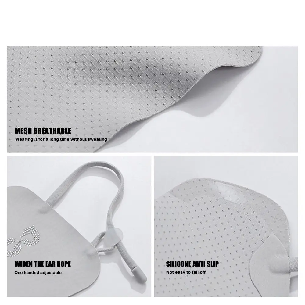 Summer Ice Silk Sun Protection Mask UPF50+ Half Face Face Sunscreen Mask Breathable UV Blocking Women Face Mask for Golf Sports