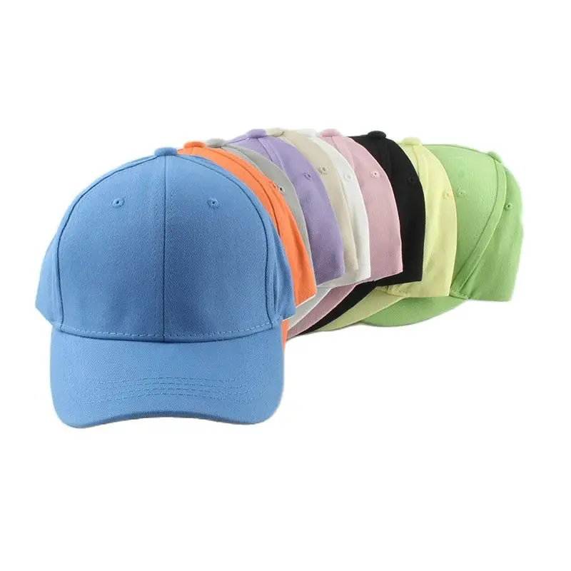 

2023 Kids Cap Solid Color Cotton Baseball Cap Funny Baby Hat Hip Hop Snapback Hats Boy Girl Sun Caps Bones Adjustable Caps