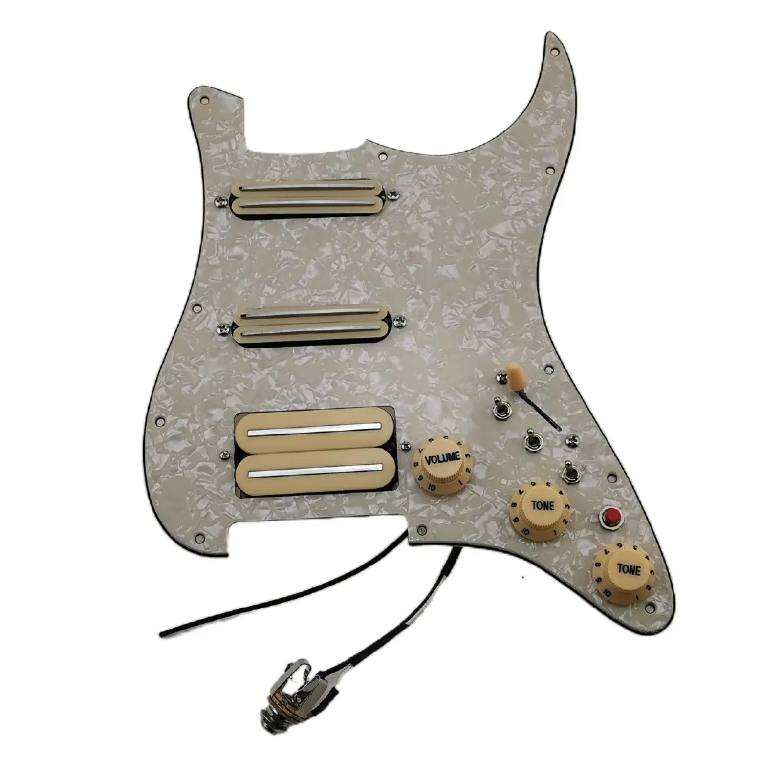 

Prewired Pickguard Pickups Alnico V Humbucker Pickup Mini Single Cut Features Wiring Harness Guitar Set For Guitar Pickup