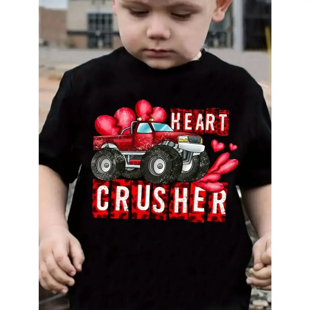 Summer New Children's Clothing Baby Girls Short pure cotton cartoon car printing Sleeve Basic Tops Cartoon T Shirt For Kids Boy