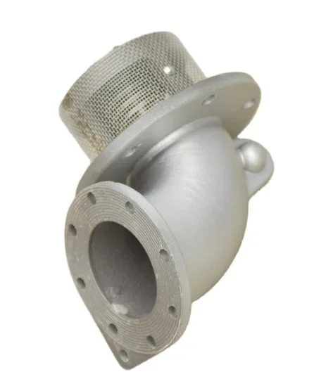 DN100 4inch Manual Bottom Valve With Round Shape Flange