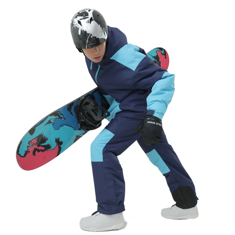 Vêtements de snowboard chauds et imperméables coupe-vent pour couple, équipement de ski respirant, nouveau, hiver