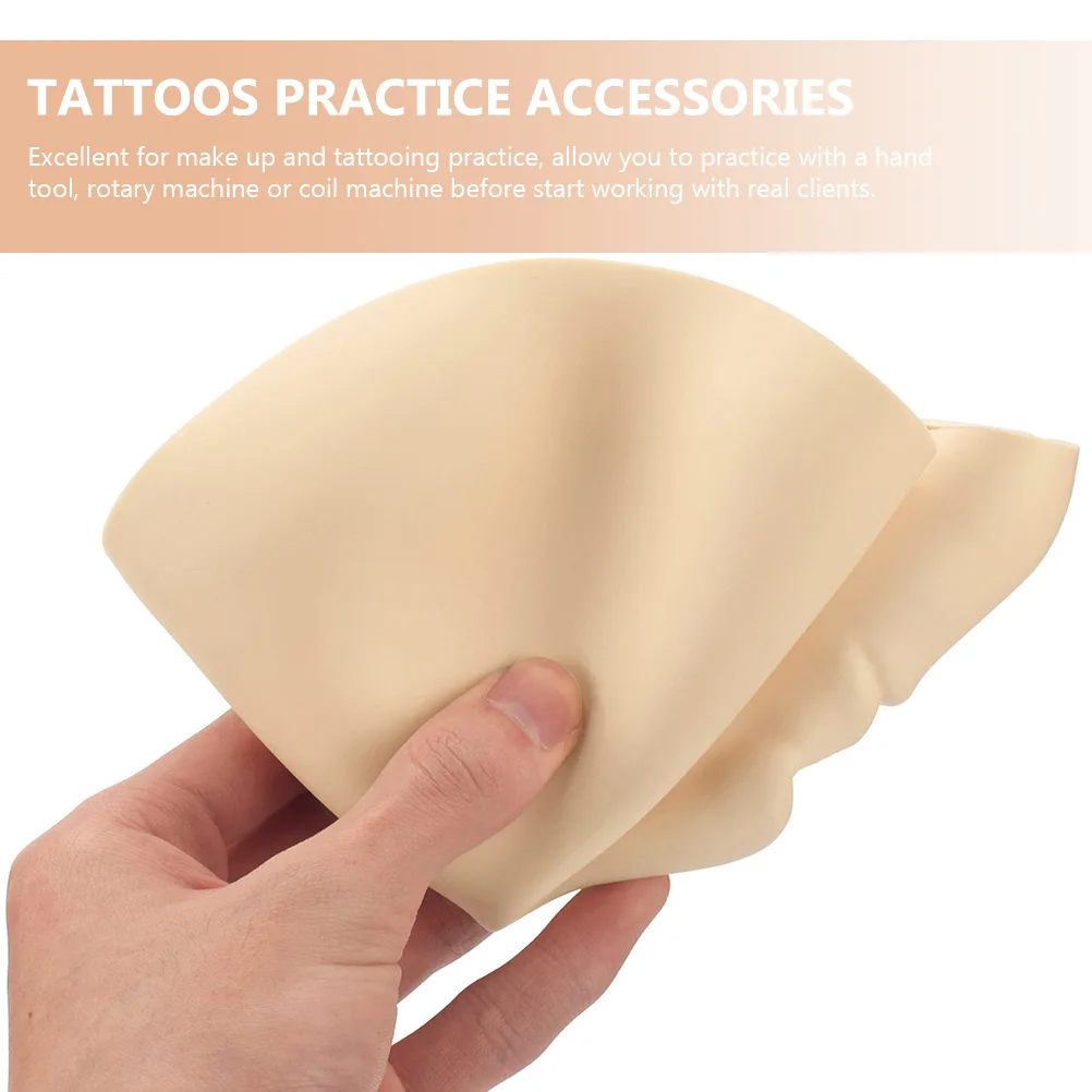 

5pcs Face Practice Tattooing Makeup Mannequin Silicone Artificial Skin for Eyebrow Embroidery Training Tattoo Accessories Fake