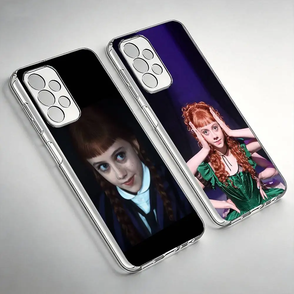 Delicada funda para teléfono E-Evie Templeton para SamsungA10,12,20,21S,30,31,40,50,51,52,70,71, funda transparente