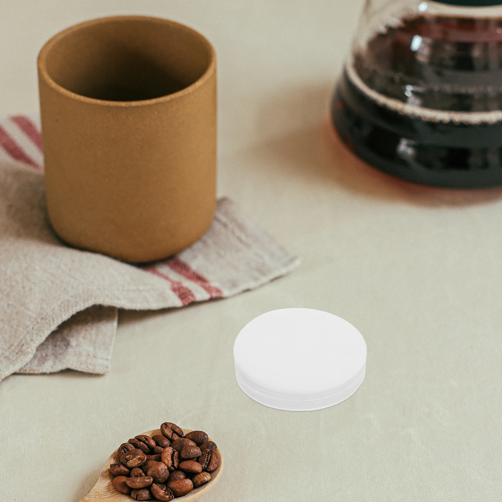 

100pcs Round Paper Filters For Espresso Machines Enhanced Extraction Filter Pads Replacement Disposable Filters For Coffee