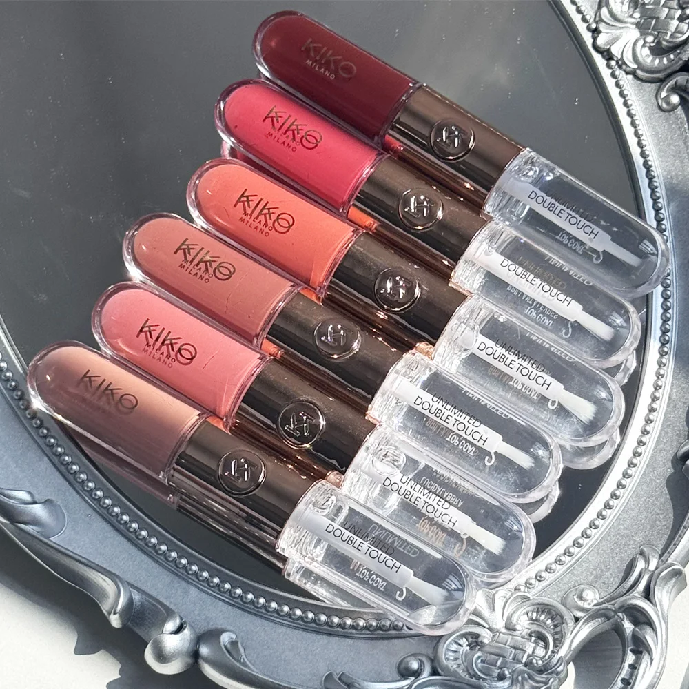 Kiko Double-headed Lip Gloss Brightening Luster Show Complexion Suitable for Autumn and Winter Seasons Portable Daily Cosmetics