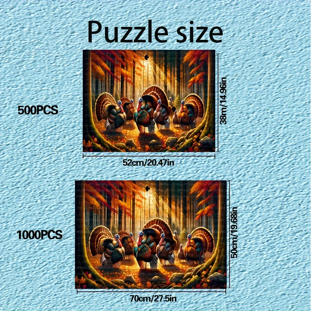 ปริศนาสำหรับผู้ใหญ่ 500/1000 ชิ้น |   เกมครอบครัวที่สนุกสนาน คลายเครียด คุณภาพสูง เหมาะสำหรับวันเกิด คริสต์มาส ฮาโลวีน และเป็นของขวัญ