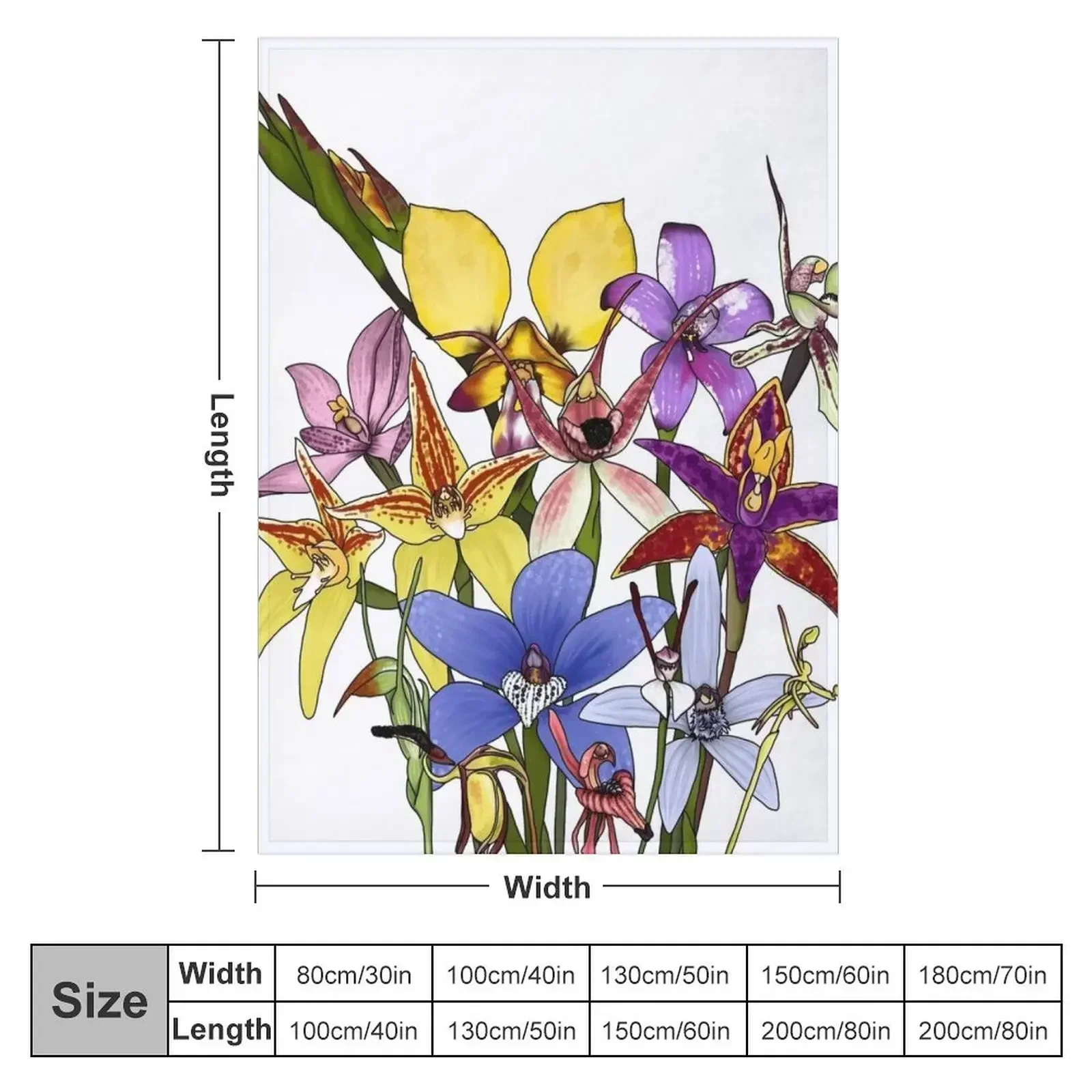 The Native Orchids of Western Australia Throw Blanket christmas decoration for winter Blankets