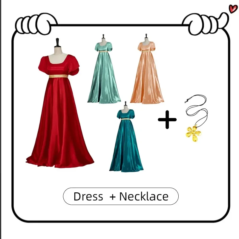 ​ ​ Vestido de gala victoriano de 2025 - Vestido de satén del siglo XIX para Halloween ​