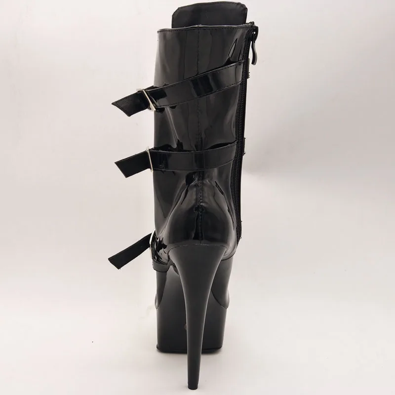 Laijianjinxia neue 15cm/6inches pu obere sexy exotische High Heel Plattform Party Frauen Stiefel Pole Dance Schuhe c040