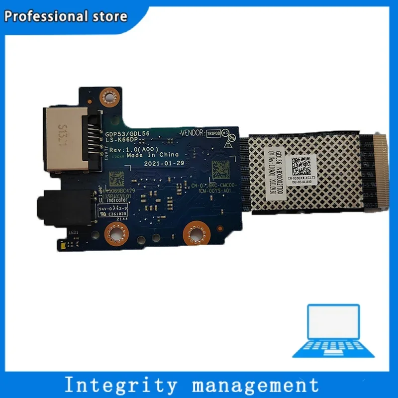 Imagem -02 - Cabo Usb Dell G15 5515 5511 5510 Placa-mãe com Cabo Ls-k66dp