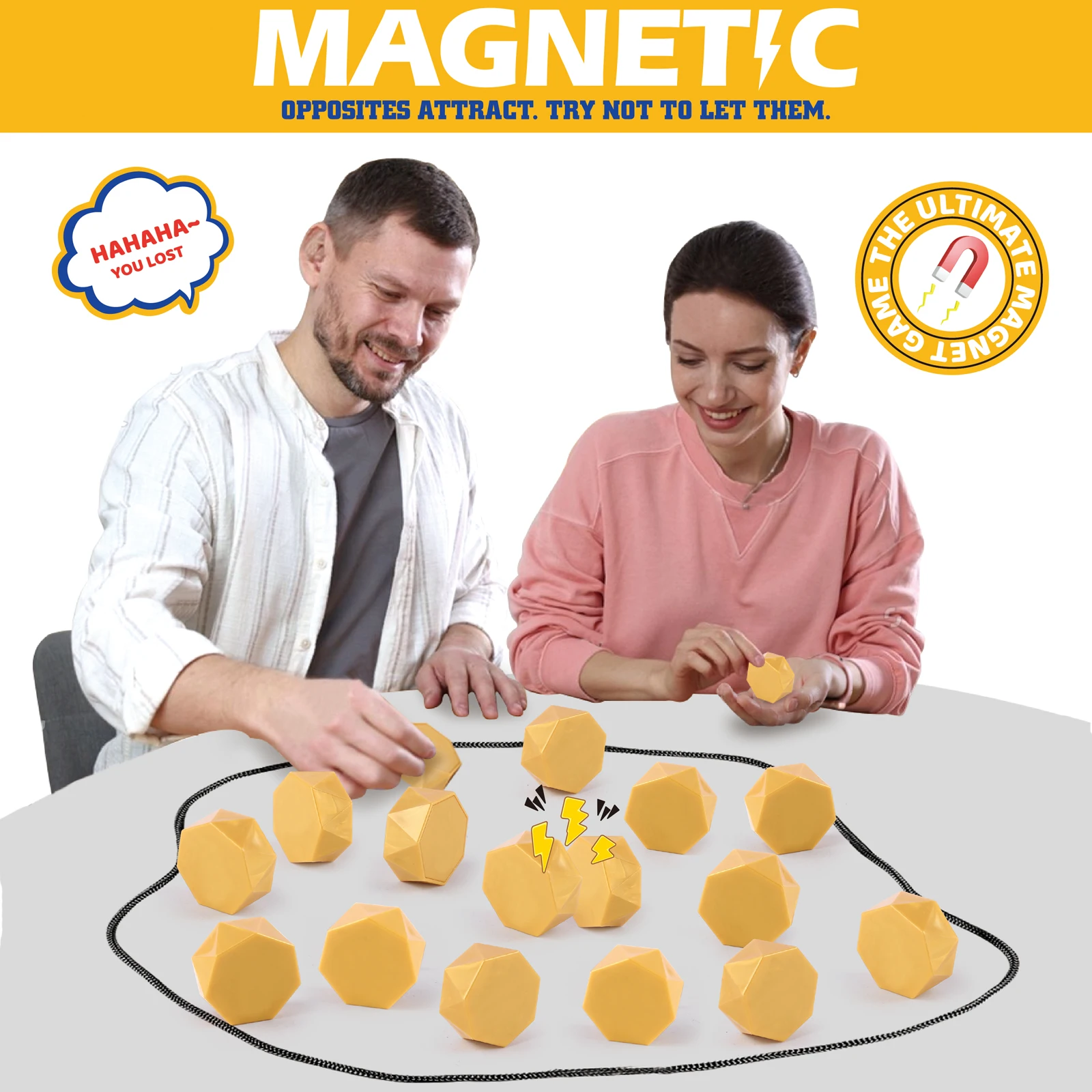 Magnetic Gold Nuggets, Chess, Magnetic Attraction, Strategic Game, Interactive Toy, Two Person Battle, Interactive Board Game, M