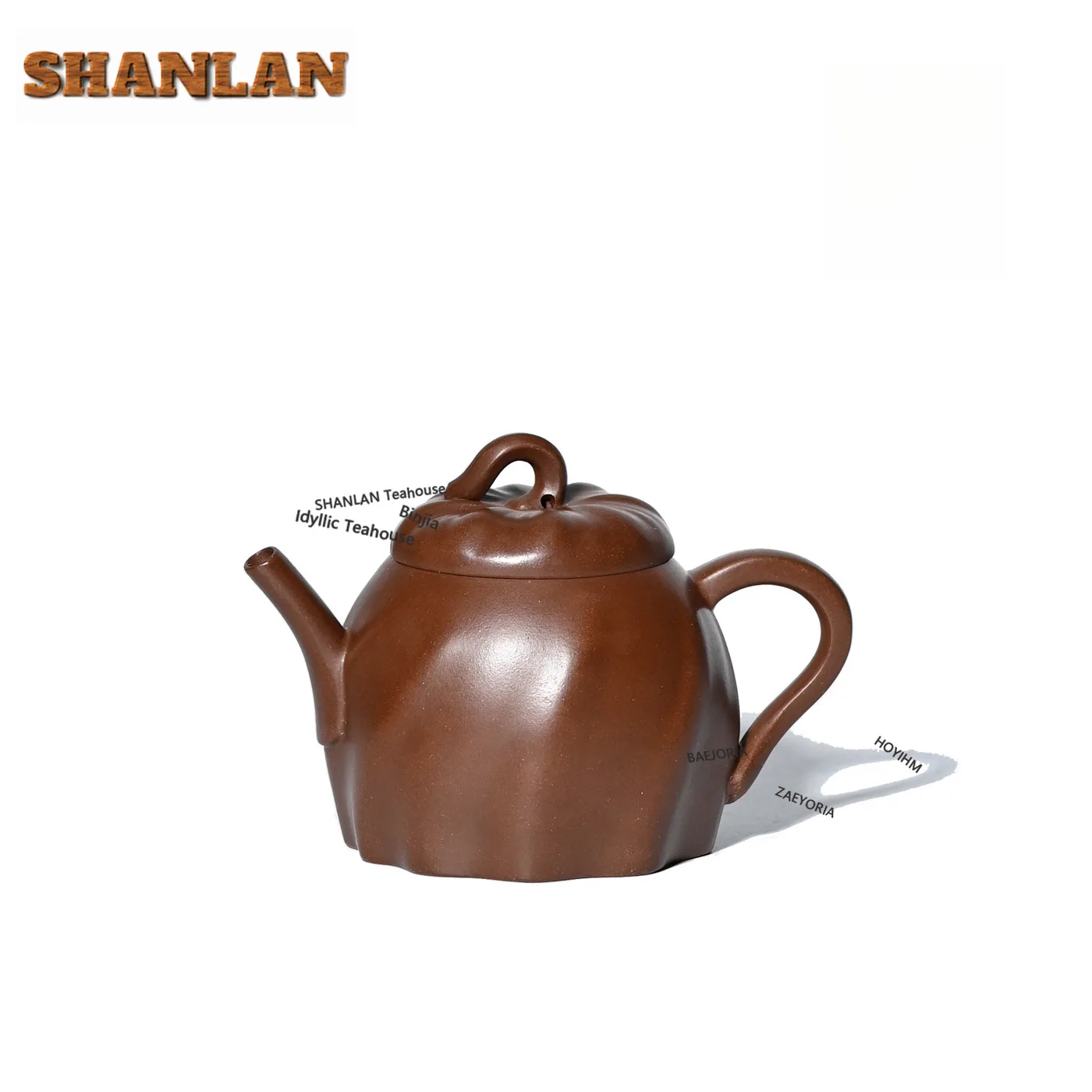 HOYIHM 100ml Authentic Yixing Purple Clay Teapots Handmade Melon Fun Pot Raw Ore Mud Tea Brewing Kettle Zisha Tea Set Cafes Gift