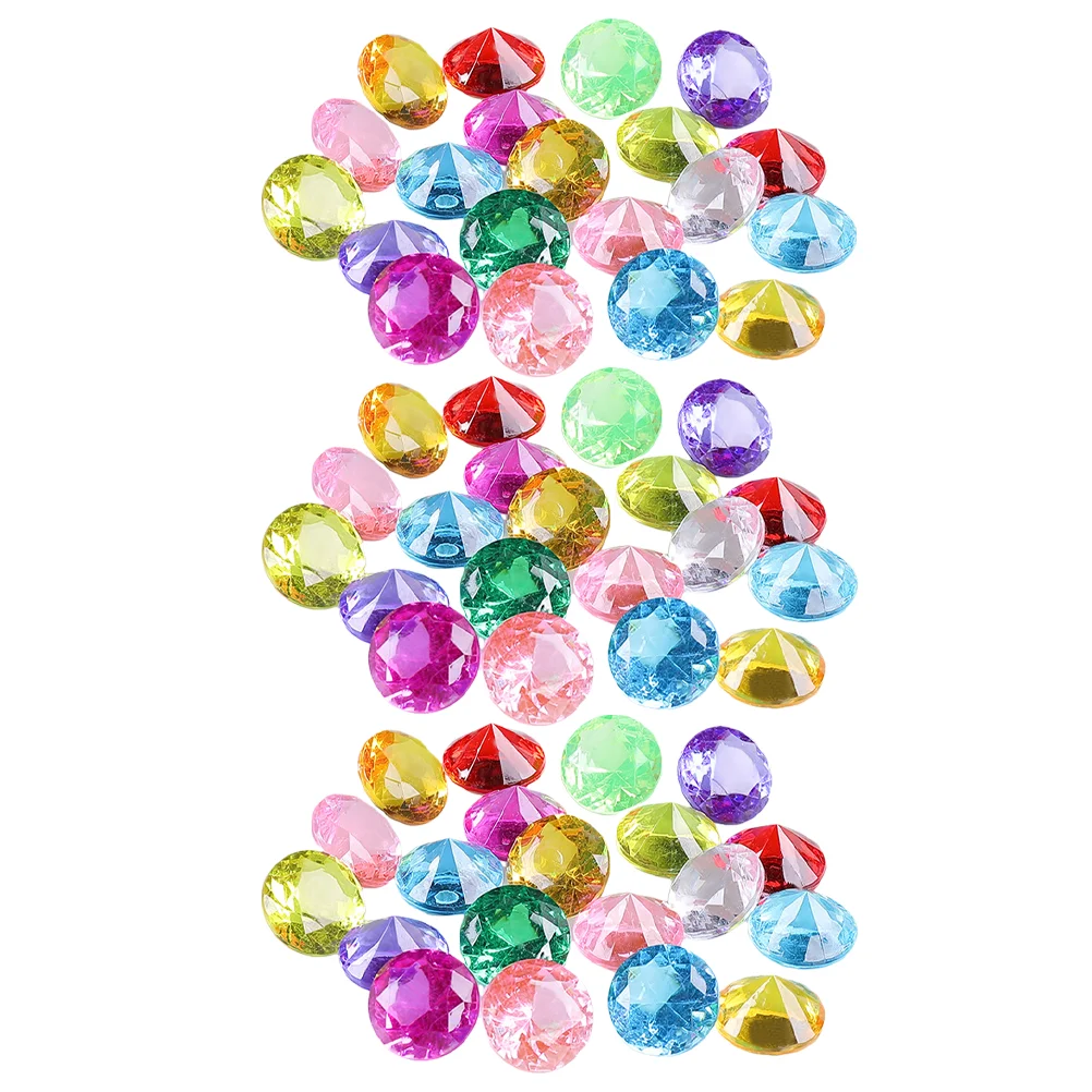 

60 Pcs Jewel Toy Pool Diving Diamond Dive Toys Pirate Fake Acrylic Gems Toddler