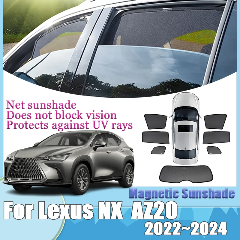 

For Lexus NX 350H AZ20 2022 2023 2024 Magnetic Car Sunshade Pad Anti-UV Window Cover Tools Privacy Blocks Auto Parts Accessories