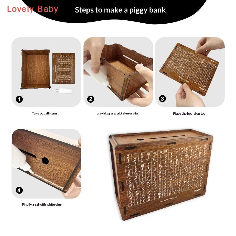 【BS】194pcs quebra-cabeça de madeira em forma de gato peças de quebra-cabeça irregular jogo aniversário presentes de natal para amantes de gatos caixa de dinheiro decoração de casa