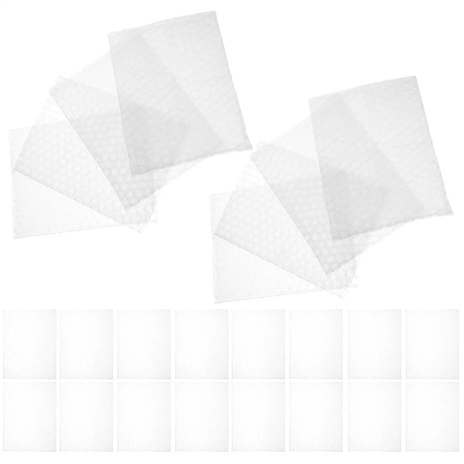 

100 Pcs Bag 5 Bubble Pouch For Shipping 91x3 94 Inches Clear Shockproof Packing Pouches for Small Business Shipping Storage
