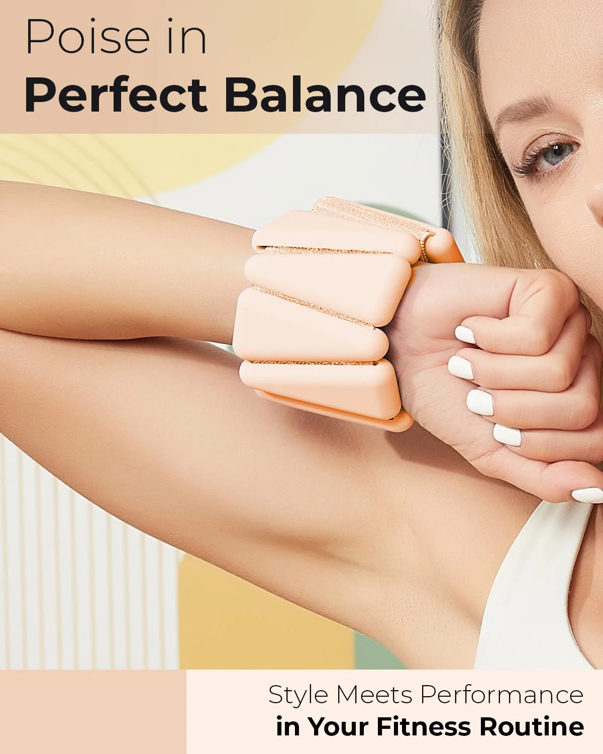 1 Paar Gewichtsbelastbare Handgelenkbandagen für Yoga, Fitness und Training, Verstellbare Knöchel- und Handgelenkschoner, Gewichtsarmband für Jogging – Detail 31