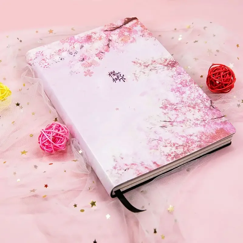 

A5 творческий ручной дневник Sakura Blank Grid Dot Hand Ledger Girl Heart Cute Diary Notebook студенческие канцелярские товары для девочек подарок