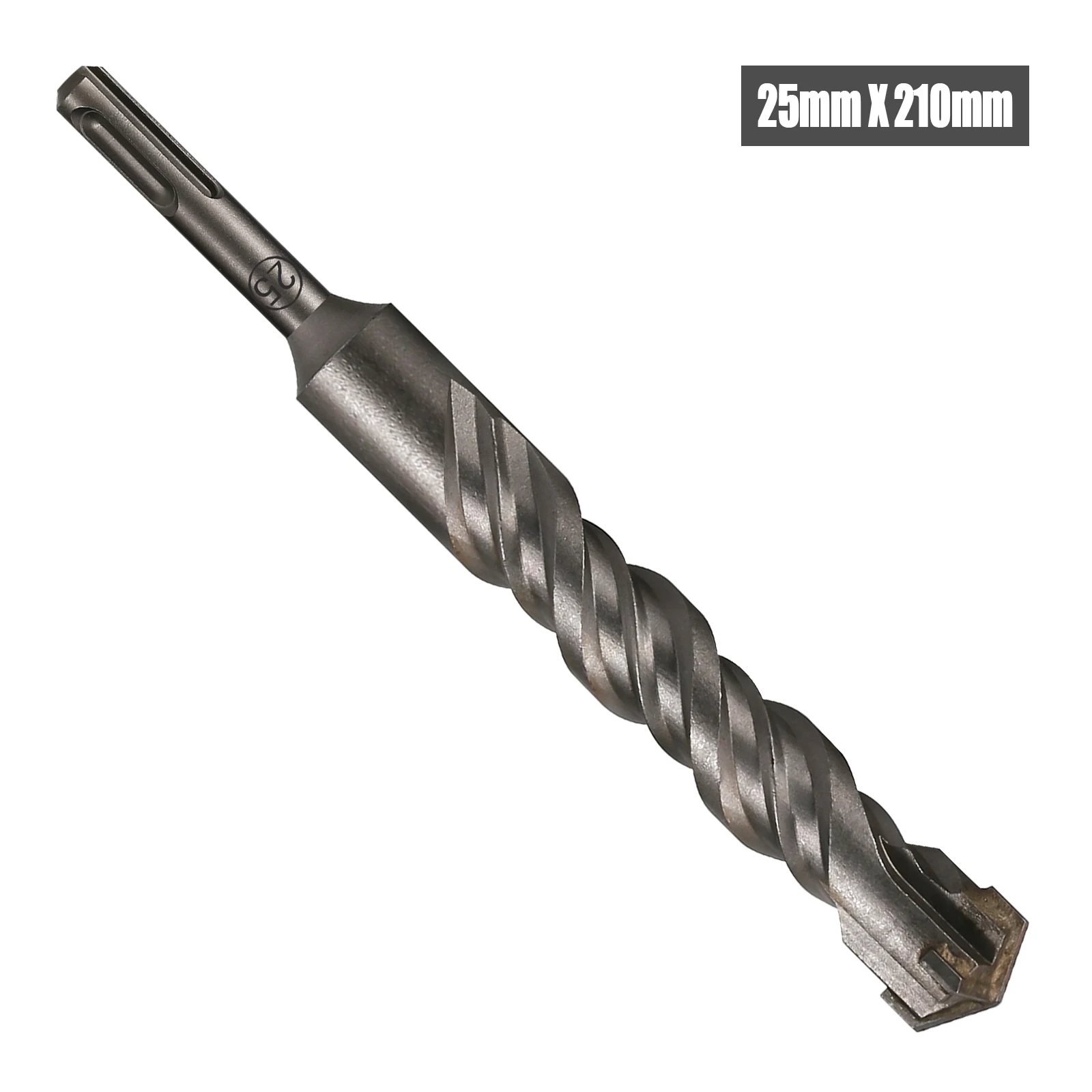 1 Stück Beton SDS Plus 5-25mm Bohrer Kreuzschneidkopf Doppelschneckenhammer 210mm Wand Ziegel Block Elektrohammer Mauerwerkbohrer – Detail 15