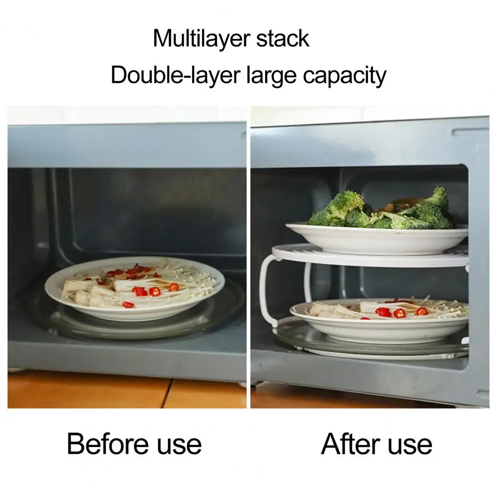Round Steam Holder Anti-deformed Folding Style Microwave Holder Durable Foldable Design Steam Holder Home Supplies