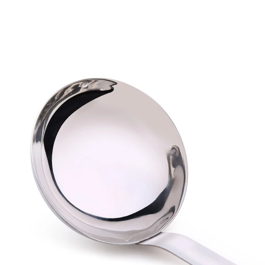 

Stainless Steel Kitchen Cooking Utensil Dual Purpose Soup Ladle Colander Spoon Long Handle Dishwasher Safe Soup Ladle