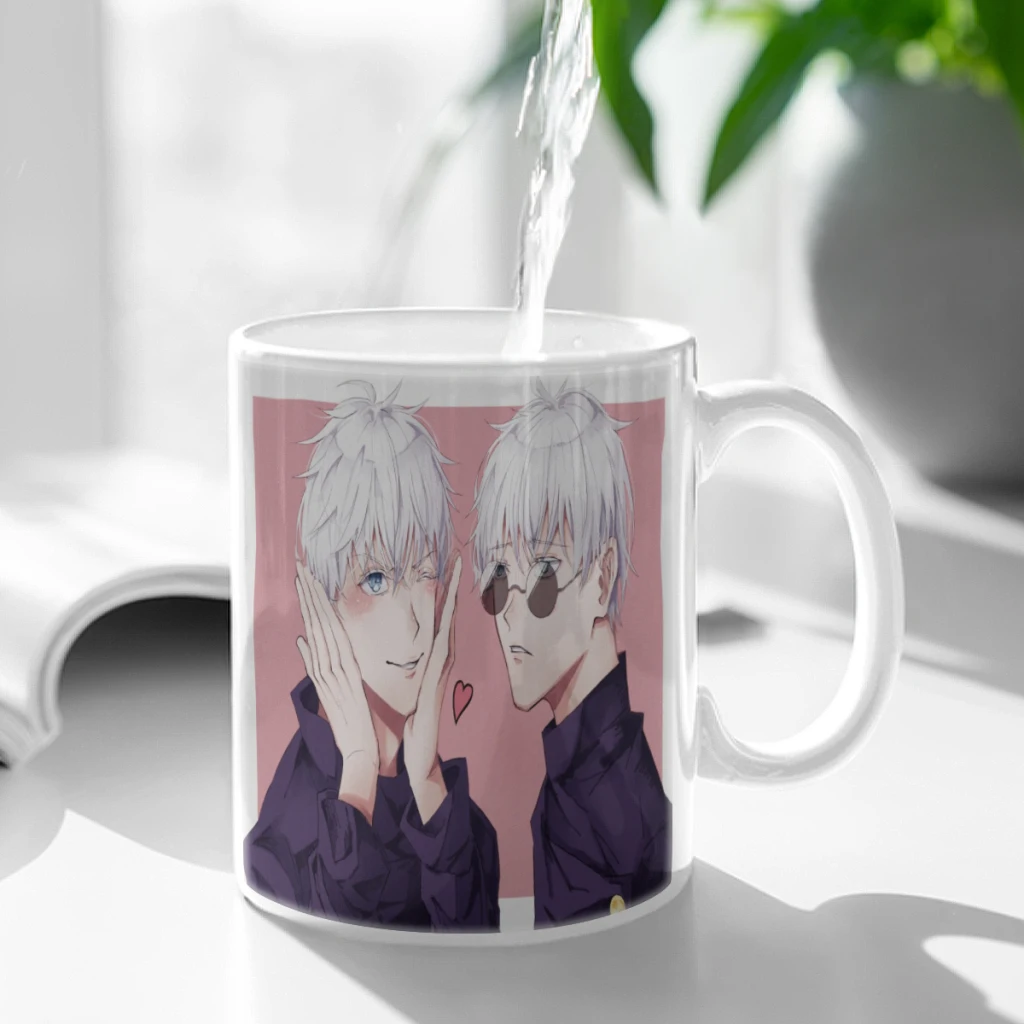 Jujutsu Kaisen Gojo Satoru Free shipping Coffee Cups Reusable Portable Coffee Cup Dishwasher Safe Coffee Mug Coffee Tea Cups