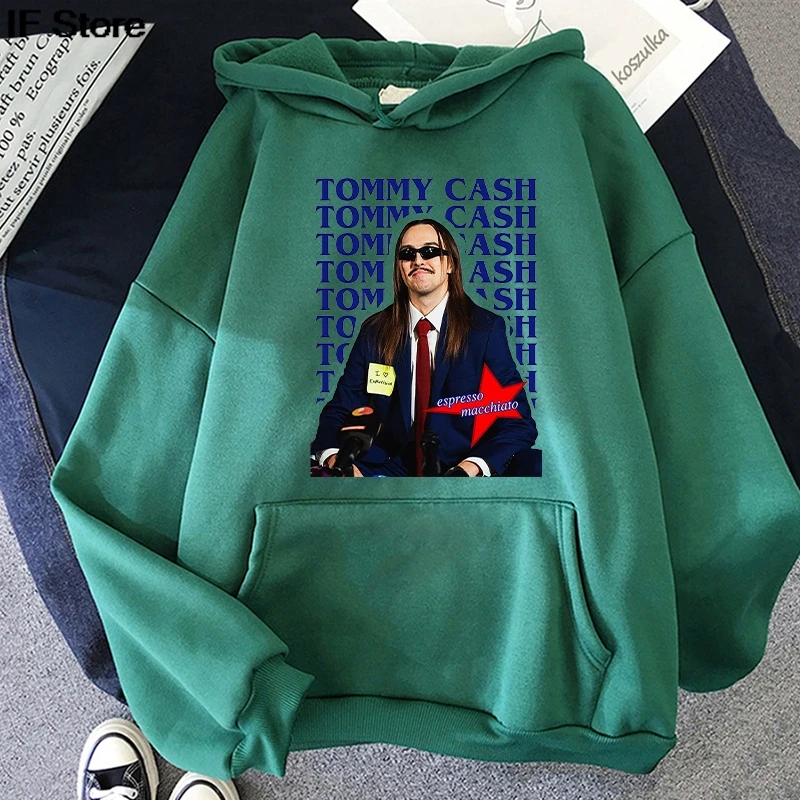 ملابس حريمي Tommy Cash Tour 2025 هوديس Roupas Femininas كم طويل بلوفرات بقلنسوة الهيب هوب للجنسين ملابس الشارع الشهير ملابس الفتيات