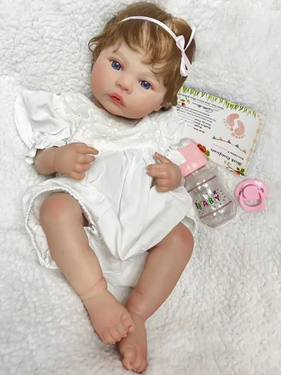 18-calowe łąki ręcznie robione lalki Bebe Reborn malowane noworodek lalki dla dzieci na prezent dla dzieci Muñecas Reborn