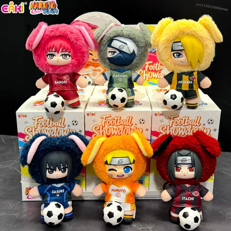 Original EAKI Naruto Football Showdown Series Mystery Blind Box Figure Anime Toy Collection Pendant Decoration Surprise Gift