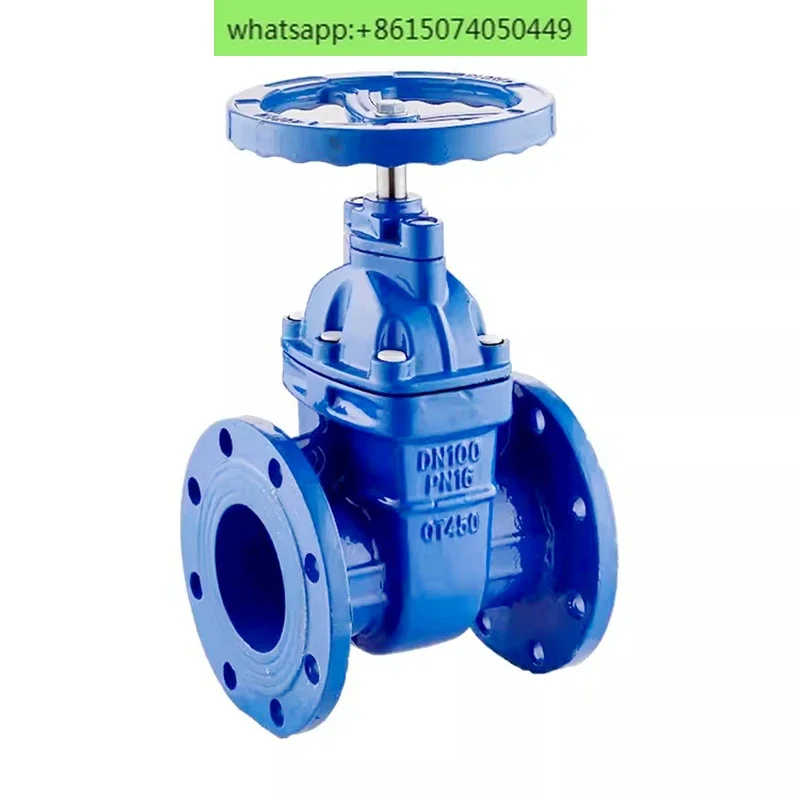 

Запасной клапан с фланцем из темного стержня, специальный клапан с мягким уплотнением большого диаметра полного диаметра для водной компании